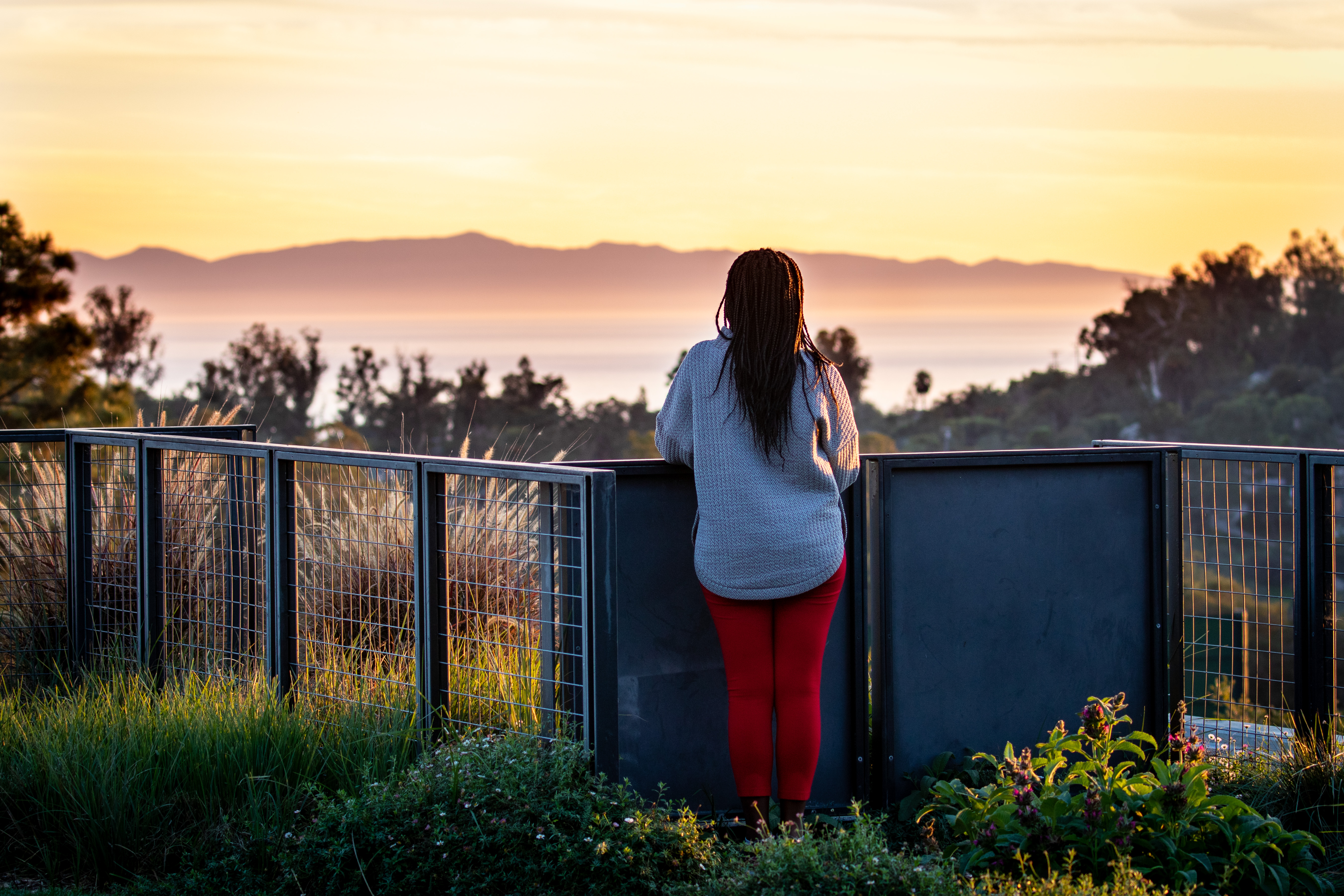 Santa Cruz Island Sunset from Adams Center