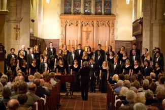 The Westmont Choir performs at Trinity Episcopal Church