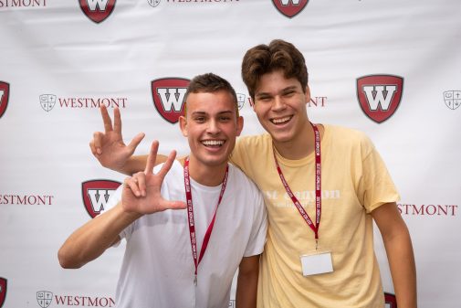 Luke Perez and Joseph Helm enjoying Orientation 