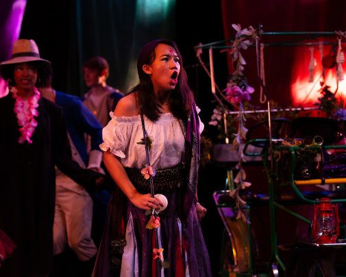 Senior music major Hailey Hoang portrays the mezzo role of Giannetta