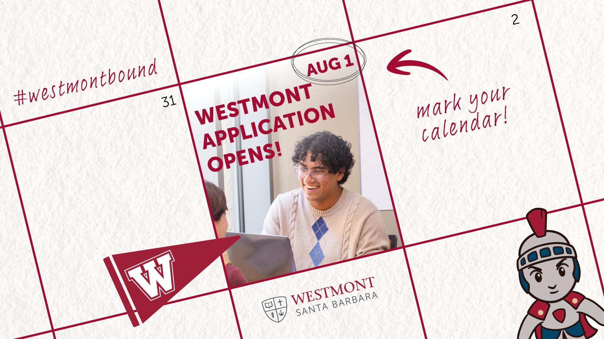 mark your calendar 2026 apply westmont