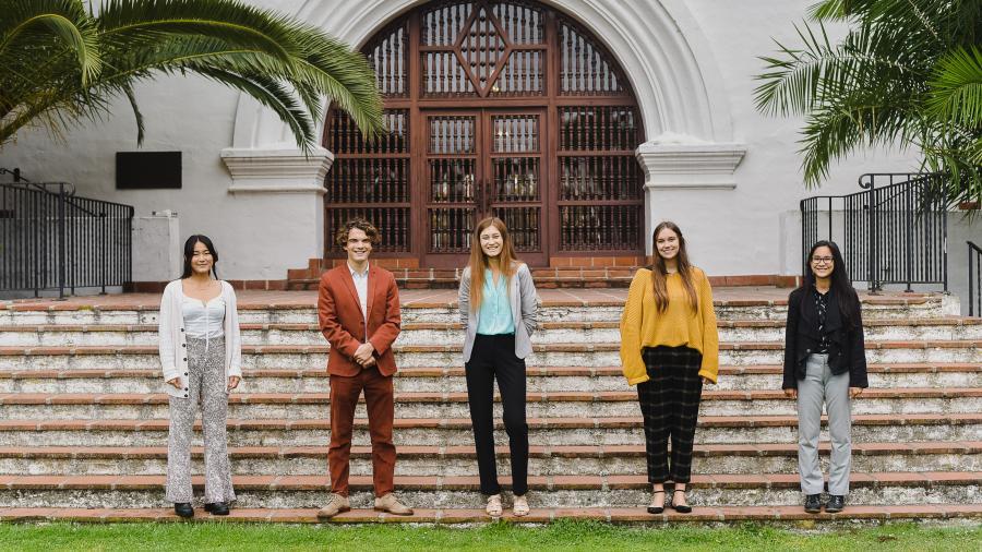 creative team photo at the SB courthouse