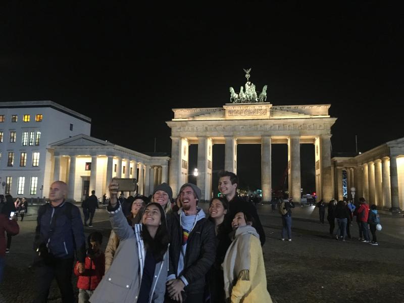 Student selfie in Brandenburg Northern Europe